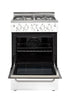Prestige by Unique 24″ Convection Gas Range - UGP-24V PC1 W 