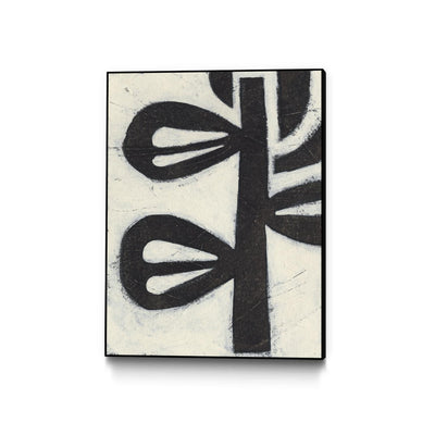 "Symbiotic V" Canvas Framed Black 30x40 Wall Art