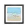 \"Beach Day I\" Matted and Framed Black 30x30 Wall Art