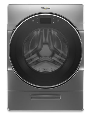 Whirlpool 5.8 Cu. Ft. Smart Front-Load High-Efficiency Washer - Chrome Shadow - Stackable - WFW9620HC