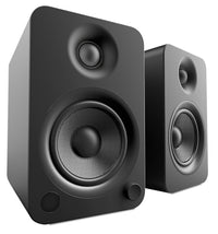 Kanto YU4 Powered Bluetooth Bookshelf Speakers with Phono Preamp for Turntable - YU4MB