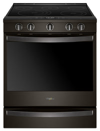 Whirlpool 6.4 Cu. Ft. Smart Electric Range with Air Fry and AquaLift® - Black Stainless - YWEE750H0H… 