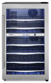 Danby 19.4\" 4 Cu. Ft. Dual-Zone Wine Cooler - Stainless - DWC040A3BSSDD