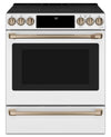 Cafe 5.7 Cu. Ft. Smart Electric Range with True European Convection and Self Clean Racks - Matte White - CCES700P4MW2