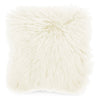 Mongolian 16\" Square Accent Pillow - White