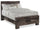 Derekson Panel Bed with Headboard & Frame, Grey - Queen Size