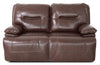 Beau Genuine Leather Power Reclining Loveseat - Burgundy