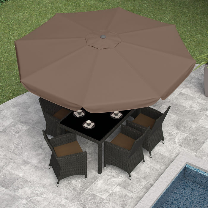 Tilting-Top Patio Umbrella – Sandy Brown