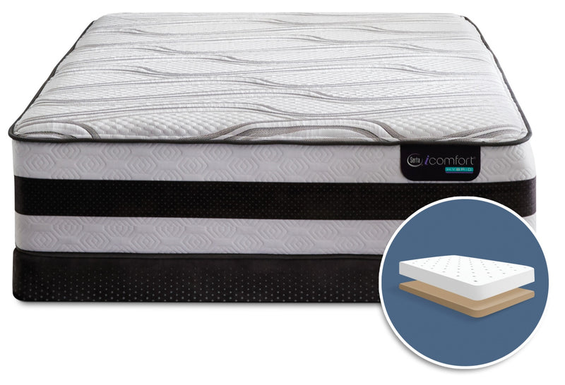 Serta iComfort® Hybrid Valentine Firm Low-Profile King Mattress Set