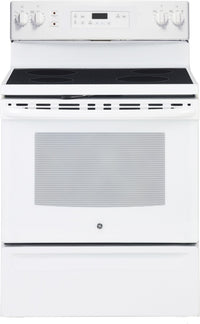 GE 5.3 Cu. Ft. Electric Range with Self Clean and 4 Burners - White - JCB630DKWW 