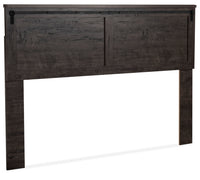 Grayson Panel Headboard, Made in Canada, Rustic, Dark Grey - King Size 