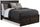 Grayson Panel Bed with Headboard & Frame, Made in Canada, Rustic, Dark Grey - Queen Size