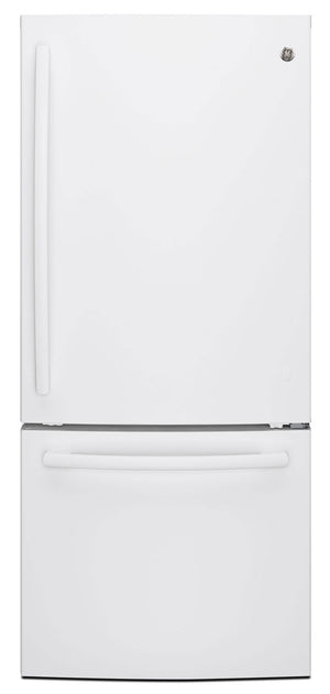 GE 20.9 Cu. Ft. Bottom-Freezer Refrigerator – GDE21DGKWW