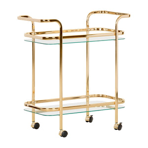 Maliza Bar Cart - Gold