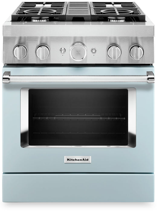 KitchenAid 4.1 Cu. Ft. Smart Gas Range with Self-Clean - Miami Blue - KFGC500JMB