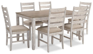 Koda 7pc Dining Set with Table & 6 Chairs, 59.9