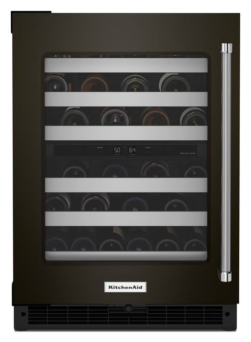 KitchenAid 24\" 5 Cu. Ft. Undercounter Wine Refrigerator - Stainless Steel - KUWL314KBS