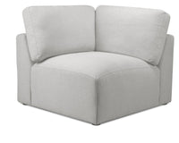 Lotus Chenille Corner Chair - Linen 