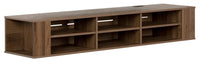 City Life Wide Wall Mounted Console - Natural Walnut 