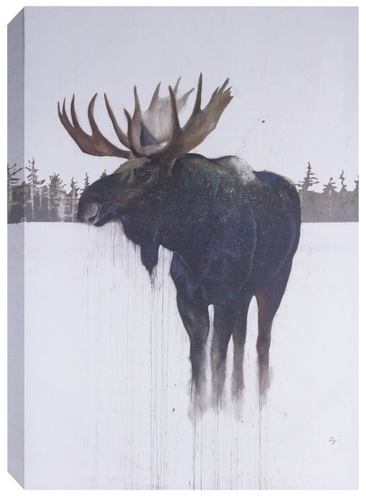 Golden Moose – 32\" x 48\"