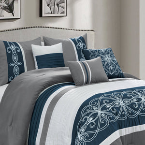 Ohio 7-Piece Queen Comforter Set 