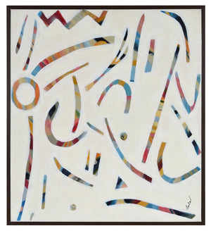 Framed Retro-Style Canvas - 36” x 40” 