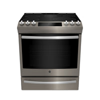 Profile 5.3 Cu. Ft. Smart Electric Range with True European Convection and Baking Drawer - Slate - P… 