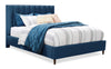 Rain Queen Platform Bed - Blue