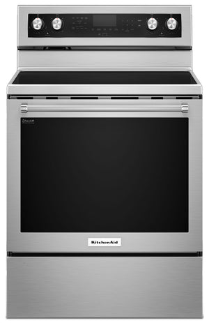 KitchenAid 6.4 Cu Ft. Five-Element Electric Convection Range - Stainless Steel