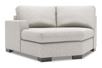 Sofa Lab Track LAF Cuddler - Luxury Silver 