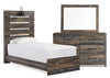 Abby 5-Piece Twin Bedroom Package - Brown