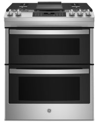 GE 4.3 Cu. Ft. Gas Range with Steam Clean and Edge To Edge Cooktop - Stainless Steel - JCGSS86SPSS 