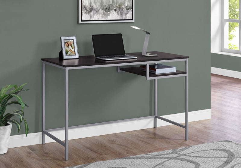 Frankie 48\" Office Desk with Shelf - Espresso