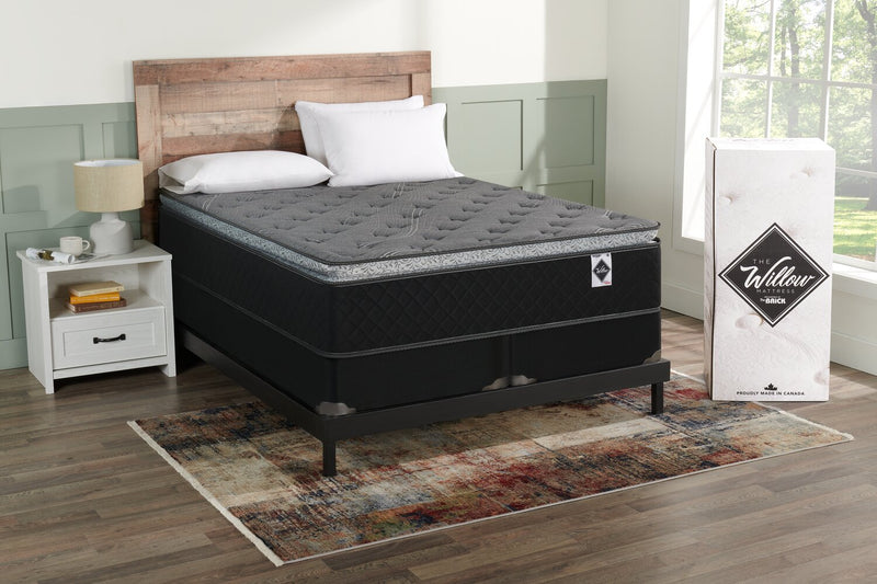 Springwall Sage Pillowtop Low-Profile Split Queen Mattress-in-a-Box Set