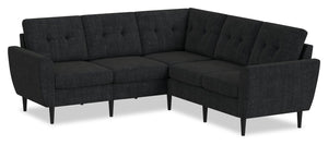 BLOK Modular Flared Arm Sectional – Charcoal