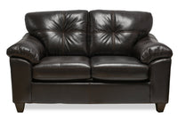 Addison Leath-Aire Loveseat - Blackberry 