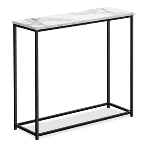 Alma Sofa Table - White Marble-Look