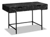 Butler 47.25\" Office Desk with 2-Drawers - Black Marble Look