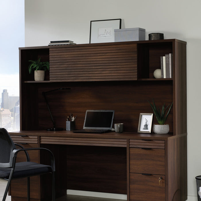 Palo Alto 71.26\" Desk Hutch with Cubbyholes - Mahogany