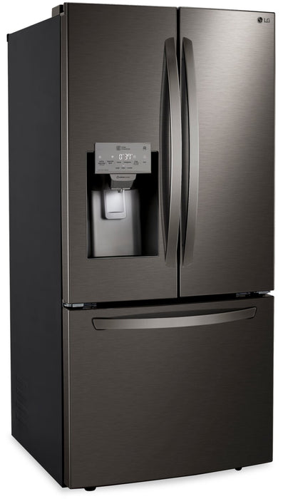 LG 33\" 25 Cu. Ft. French-Door Refrigerator - Smudge Proof Black Stainless Steel - LRFXS2503D