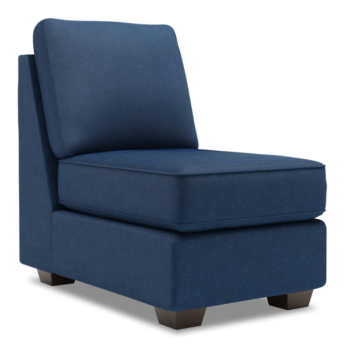 Sofa Lab Roll Armless Chair - Pax Navy
