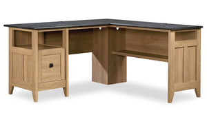 Fritz L-Shaped Desk - Dover Oak 