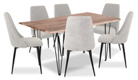 Miya 7-Piece Dining Package - Grey 