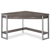 Christiana 42\" Corner Office Desk with Drawer -  Dark Taupe
