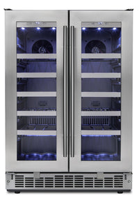 Silhouette Napa 4.7 Cu. Ft. 42-Bottle French-Door Wine Cooler - DWC047D1BSSPR 