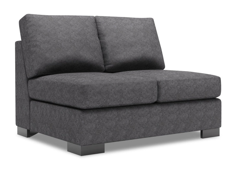 Sofa Lab Track Armless Loveseat - Luxury Charcoal