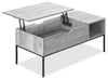 Bence Lift-Top Coffee Table - Grey