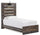 Abby Twin Bed - Brown