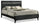 Atlas Panel Bed with Headboard & Frame, Mid-Century Modern, Black - King Size