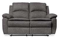 Chandler Chenille Reclining Loveseat - Grey 